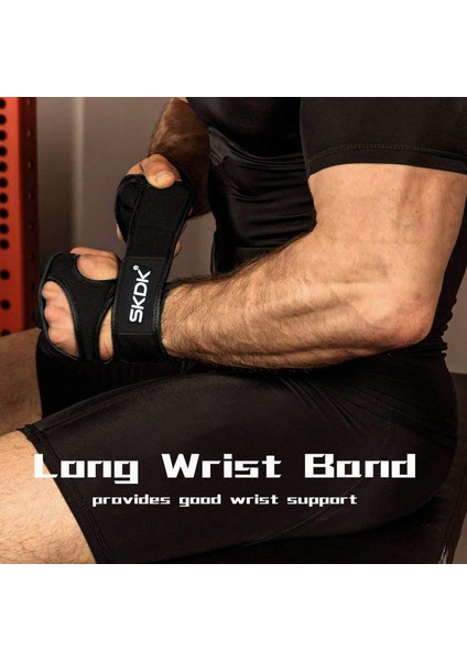 Siyah Stil L Boyutu Skdk Ağırlık Kaldırma Spor Eldivenleri Bilek Sarar ile Silikon Jel Tam Avuç Içi Koruma Spor Salonu Egzersiz Eldiveni Güç Kaldırma Ekipmanları (Yurt Dışından) indirimleri