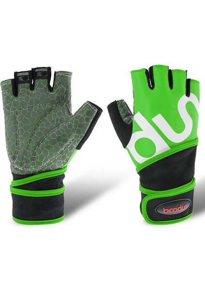 Mavi Stil L Boyutu 2022 Yeni Boodun Erkek Kadın Yarım Parmak Crossfit Spor Salonu Eldiveni Spor Eldiven Vücut Geliştirme Ağırlık Kaldırma Bilek Spor Eldivenleri Siyah (Yurt Dışından) fırsatları