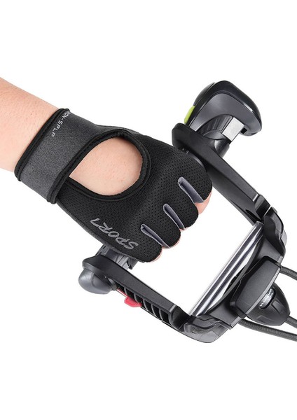 Turuncu Tarzı M Boyutu Loogdeel Yarım Parmak Spor Halter Eldiveni Palmiye Kaymaz Aşınmaya Dayanıklı Yatay Çubuk Dambıl Ekipmanları Eğitim Eldivenleri (Yurt Dışından) modelleri