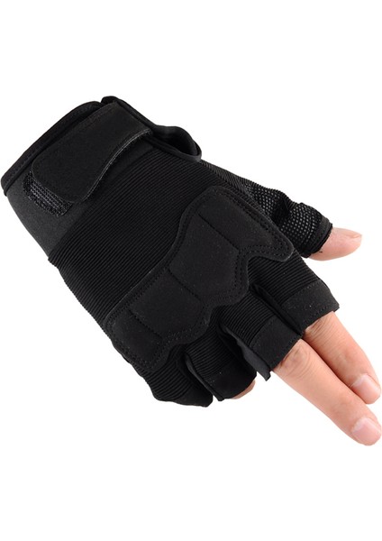 Siyah Stil M Boyutu Taktik Ağırlık Kaldırma Spor Eldiven Açık Spor Kamuflaj Fitness Eğitimi Vücut Geliştirme Egzersiz Bilek Wrap Egzersiz Eldiveni (Yurt Dışından)
