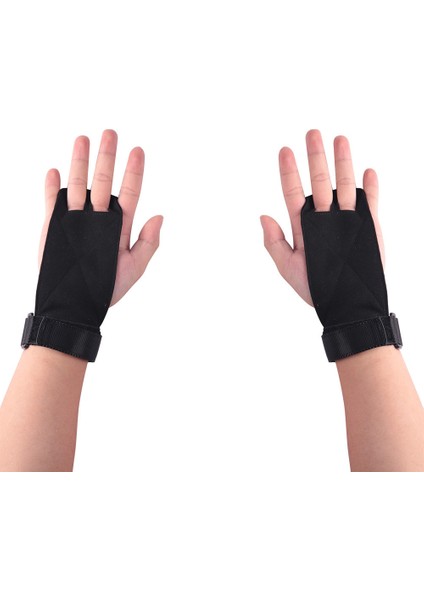 Siyah Stil L Boyutu 1 Çift Yeni Varış El Kavrama Crossfit Jimnastik Guard Palm Koruyucular Eldiven Yukarı Çekme Çubuğu 3 Boyutları Seçmek Için (Yurt Dışından) modelleri