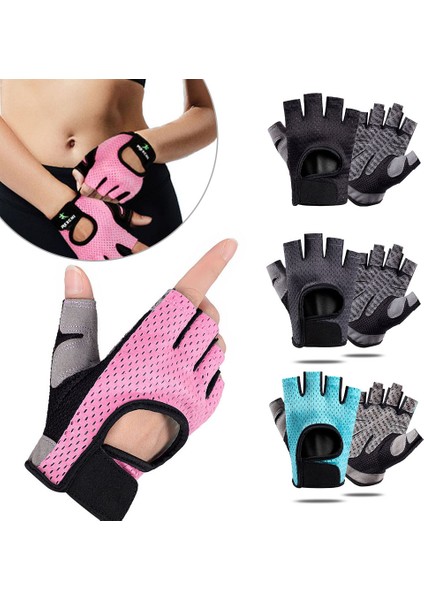 Gri Tarzı M Boyutu Profesyonel Spor Salonu Fitness Eldiven Güç Ağırlık Kaldırma Kadın Erkek Egzersiz Vücut Geliştirme Yarım Parmak El Koruyucu (Yurt Dışından) fiyatları