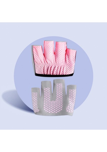 Mavi Stil L Boyutu Yoga Eldivenleri Dört Parmak Ter Emme Nefes Kadın Parmaksız Kaymaz Yarım Parmak Pilates Eldivenleri Spor Aksesuarları (Yurt Dışından) modelleri