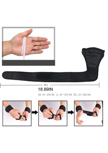 Kırmızı Stil L Boyutu Bilek Sargılı Spor Havalandırmalı Egzersiz Eldiveni Avuç Içi Dolgulu Ekstra Kavrama ve Pull Ups Için Nasır Yok, Çapraz Eğitim (Yurt Dışından) fırsatları