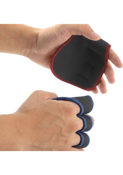 Kırmızı Stil 1 Çift Unisex Halter Kaymaz Eğitim Eldivenleri Dambıl Sapları Pedleri Gymwork Egzersiz Palmiye Koruyucu Koyu Mavi (Yurt Dışından) modelleri