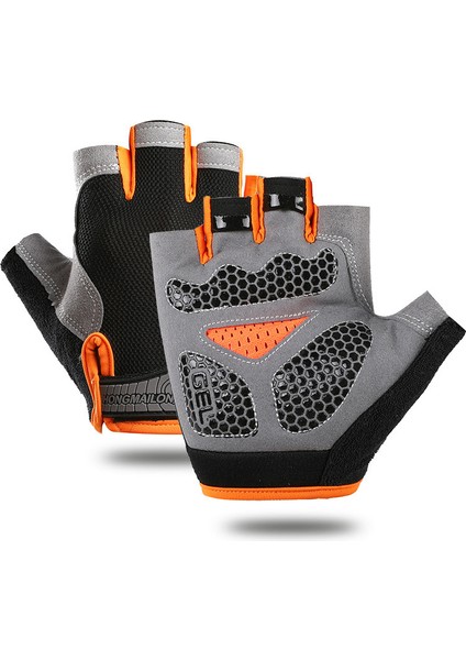 Gri Tarzı L Boyutu Spor Salonu Eğitim Eldivenleri Halter Ağırlık Kaldırma Spor Crossfit Spor Bisiklet Eldiveni Erkek Kadın Kaymaz Yarım Parmak Bisiklet Eldiveni (Yurt Dışından) fırsatları