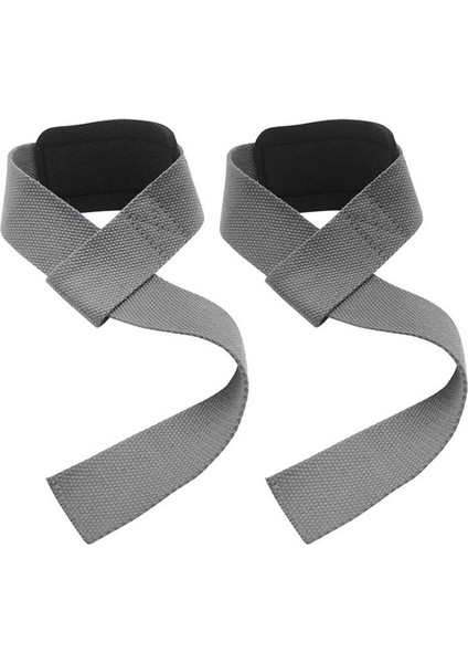 Gri Tarzı 1 Çift Vücut Geliştirme Kayışı Spor Salonu Ağırlıkları Kaldırma Kayışları Crossfit Fitness Ekipmanları Bileklik Kaldırma Egzersiz Eğitimi Şal (Yurt Dışından)