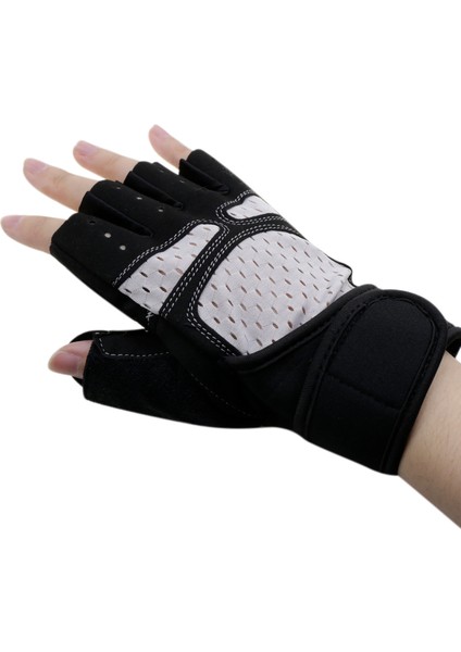 Gri Tarzı M Boyutu Nefes Alan Spor Eldiven Vücut Geliştirme Spor Salonu Eğitim Eldivenleri Erkekler Kadınlar Için El Koruyucu Eldiven Kaymaz (Yurt Dışından)