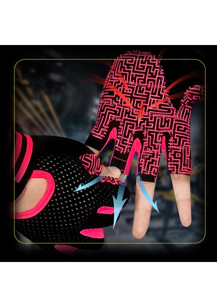 Siyah Stil M Boyutu Erkek Kadın Spor Eldiven Kaymaz Silikon Koruyucu Vücut Geliştirme Ağırlık Kaldırma Eldiveni Spor Salonu Yaz Nefes Eğitim Eldivenleri (Yurt Dışından) modelleri