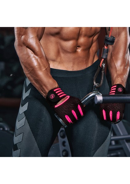 Siyah Stil M Boyutu Erkek Kadın Spor Eldiven Kaymaz Silikon Koruyucu Vücut Geliştirme Ağırlık Kaldırma Eldiveni Spor Salonu Yaz Nefes Eğitim Eldivenleri (Yurt Dışından) indirimleri