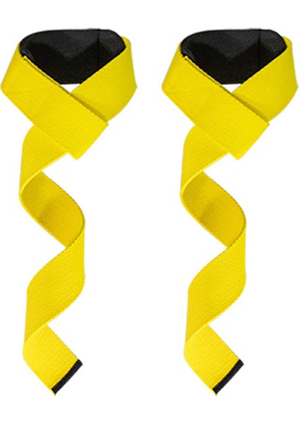 Sarı Stil Spor Kaldırma Bilek Kayışları Kaymaz El Sarar Bilek Kayışı Desteği Spor Salonu Kaldırma Kayışları Halter Dambıl Eğitimi (Yurt Dışından)