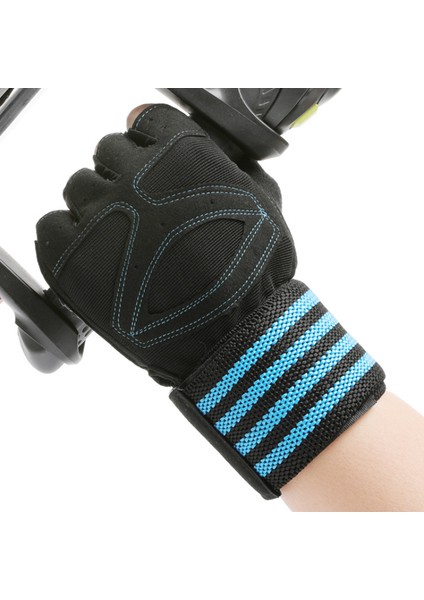 Mavi Stil Ağır Egzersiz Vücut Geliştirme Spor Salonu Eğitimi Fitness Egzersiz Crossfit Eldivenleri Için Bilek Desteği ile Halter Kaymaz Eldiven (Yurt Dışından) modelleri