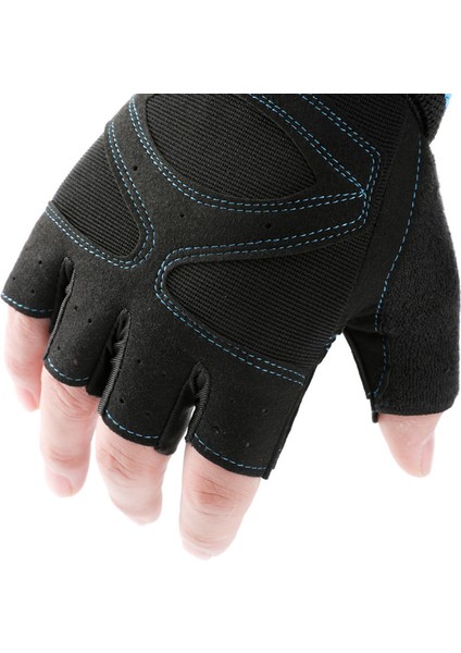 Mavi Stil Ağır Egzersiz Vücut Geliştirme Spor Salonu Eğitimi Fitness Egzersiz Crossfit Eldivenleri Için Bilek Desteği ile Halter Kaymaz Eldiven (Yurt Dışından) fırsatları