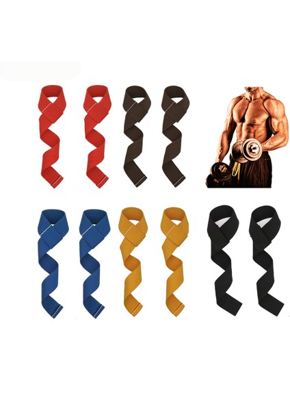 Kahve Tarzı 1 Çift Ağırlık Kaldırma Vücut Geliştirme Kayışı Kadın Erkek Spor Crossfit Barbell Güç Spor Salonu Kaldırma Askıları Bilek Ağırlık Kemeri Aracı (Yurt Dışından) indirimleri