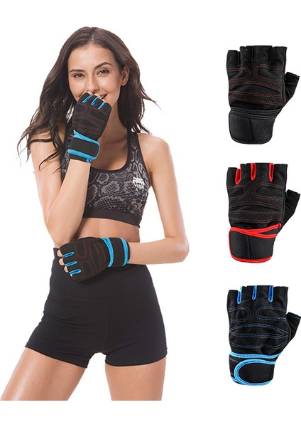 Turuncu Tarzı M Boyutu Eldiven Crossfit Spor Eldiven Kadın Erkek Ağırlık Kaldırma Eğitimi Vücut Geliştirme Spor Eldiven Jimnastik Eldiven Bilek Koruma (Yurt Dışından) fiyatları
