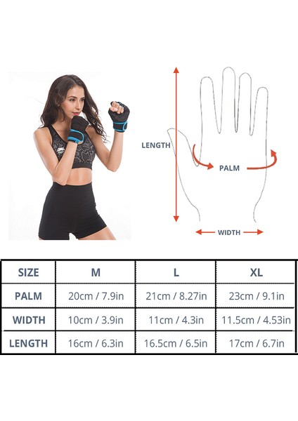 Turuncu Tarzı M Boyutu Eldiven Crossfit Spor Eldiven Kadın Erkek Ağırlık Kaldırma Eğitimi Vücut Geliştirme Spor Eldiven Jimnastik Eldiven Bilek Koruma (Yurt Dışından) modelleri