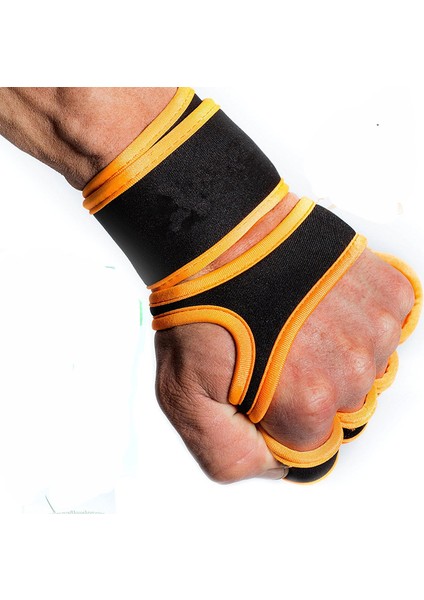 Sarı Stil M Boyutu 1 Çift Halter Eğitim Eldiven Erkekler Kadınlar Için El Bilek Palm Koruyucu Eldiven Spor Spor Vücut Geliştirme Jimnastik Spor Salonu (Yurt Dışından)