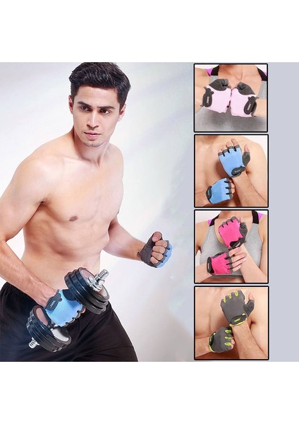 Mavi Stil L Boyutu 1 Çift Spor Salonu Spor Eldiveni Yarım Parmak El Koruyucu Nefes Kadın Erkek Bilek Halter Dişli Egzersiz Bisiklet Spor Salonu Eldiveni (Yurt Dışından) fiyatları