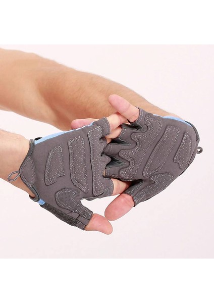 Mavi Stil L Boyutu 1 Çift Spor Salonu Spor Eldiveni Yarım Parmak El Koruyucu Nefes Kadın Erkek Bilek Halter Dişli Egzersiz Bisiklet Spor Salonu Eldiveni (Yurt Dışından) indirimleri