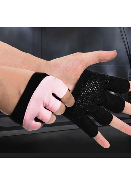 Pembe Tarzı L Boyutu 1 Çift Spor Eldivenleri Kalınlaşmış Ter Geçirgen Sürtünmeye Dayanıklı Dört Parmak Ağırlık Kaldırma Egzersiz Eldivenleri Açık Hava Kaynağı (Yurt Dışından) fiyatları
