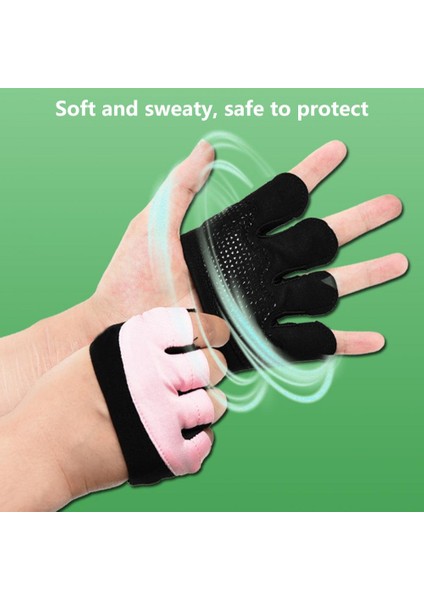 Pembe Tarzı L Boyutu 1 Çift Spor Eldivenleri Kalınlaşmış Ter Geçirgen Sürtünmeye Dayanıklı Dört Parmak Ağırlık Kaldırma Egzersiz Eldivenleri Açık Hava Kaynağı (Yurt Dışından) fırsatları