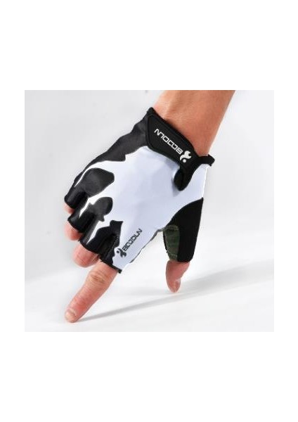 Beyaz Stil L Boyutu 5 C0LORS Spor Salonu Eldiven Yarım Parmak Nefes Halter Spor Eldivenleri Dambıl Erkek Kadın Vücut Geliştirme Spor Eldiven (Yurt Dışından)