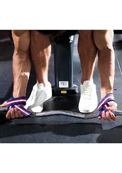 Siyah Stil Halter Bileklik Fitness ve Vücut Geliştirme Eğitimi Spor Salonu Halter Kemeri Kaymaz Sert Çekme Kauçuk Tel Kavrama Kemeri (Yurt Dışından)
