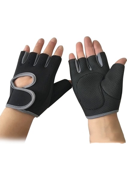 C Tarzı M Boyutu Ağırlık Kaldırma Eğitim Eldiven Kadın Erkek Spor Spor Vücut Geliştirme Jimnastik Sapları Spor El Palm Bilek Koruyucu Eldiven (Yurt Dışından)