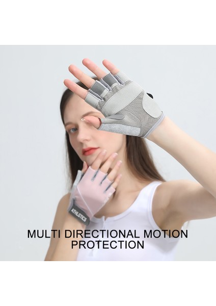 Gri Tarzı Loogdeel Yarım Parmak Halter Eldiveni Unisex Kaymaz Eğitim Aşınmaya Dayanıklı Dambıl Donatmak Yatay Çubuk Spor Eldiven (Yurt Dışından) modelleri