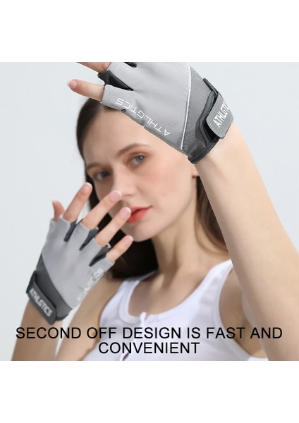 Gri Tarzı Loogdeel Yarım Parmak Halter Eldiveni Unisex Kaymaz Eğitim Aşınmaya Dayanıklı Dambıl Donatmak Yatay Çubuk Spor Eldiven (Yurt Dışından) fırsatları