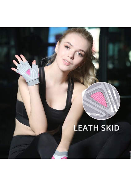 Gri Tarzı M Boyutu Gym Fitness Eldiven Kadın Erkek Yarım Parmak El Koruyucu Yoga Güç Ağırlık Kaldırma Crossfit Egzersiz Vücut Geliştirme (Yurt Dışından) modelleri