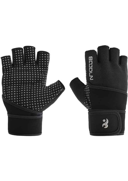 Gümüş-Xl Tarzı Erkekler Spor Halter Eldiveni Spor Salonu Fitness Halter Yarım Parmak Nefes Kaymaz Silika Kadın Spor Spor Eldiven (Yurt Dışından)