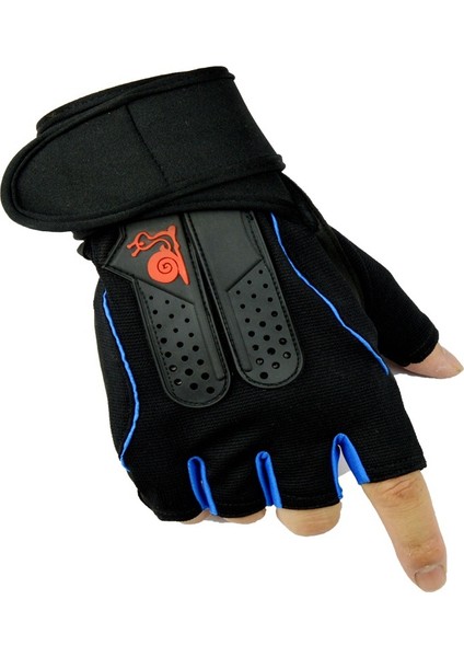 Mavi Stil L Boyutu Fitness Ekipmanları Spor Eldiven Spor Salonu Egzersiz Nefes Bilek Wrap Adam Kadın Için Ağırlık Kaldırma Eğitimi Vücut Geliştirme Egzersiz (Yurt Dışından)