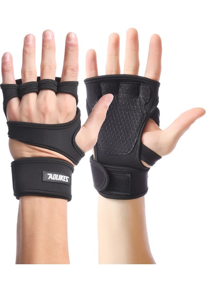 Kırmızı Stil L Boyutu Yarım Parmak Ağırlık Kaldırma Eğitim Eldivenleri Silikon Kaymaz El Palm Koruyucu Bilek Brace Desteği Dambıl Palm Guard (Yurt Dışından) fiyatları