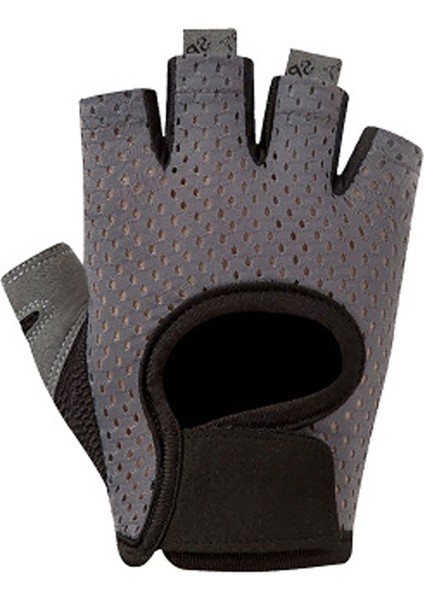 Gri Tarzı S Boyutu Loogdeel Yarım Parmak Halter Eldiveni Kaymaz Palm Fitness Eğitimi Aşınmaya Dayanıklı Dambıl Ekipmanları Yatay Çubuk Eldiven (Yurt Dışından)