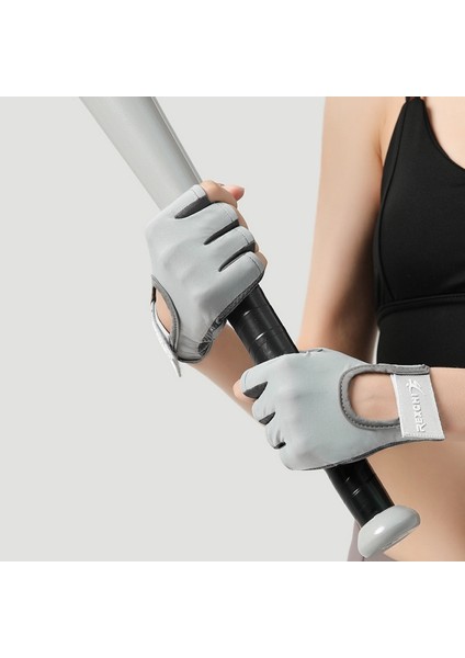 Z Tarzı L Boyutu Orts Eldiven Bayanlar Yoga Fitness Egzersiz Kaymaz Şok Emici Yarım Parmak Aşınmaya Dayanıklı Nefes Alabilir Eldiven (Yurt Dışından) modelleri