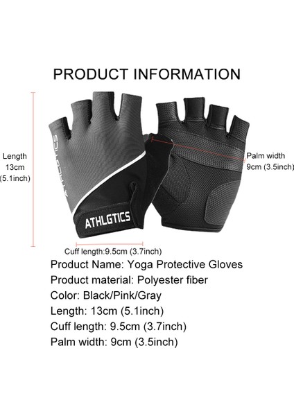 Gri Tarzı Loogdeel Yarım Parmak Halter Eldiveni Unisex Kaymaz Eğitim Aşınmaya Dayanıklı Dambıl Donanım Yatay Çubuk Spor Eldiven (Yurt Dışından) fırsatları