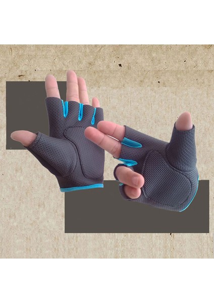 Gri Tarzı Xl Boyutu Yarım Parmak Spor Eldiven Ağırlık Kaldırma Spor Eldiven Açık Spor Bisiklet Nefes Şok Emme Egzersiz Spor Eldiven (Yurt Dışından) fiyatları