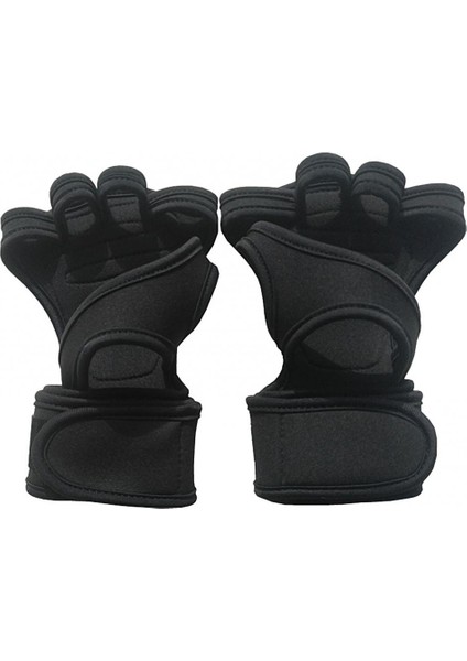 Kırmızı Stil L Boyutu Yarım Parmak Bilek Wrap Ağırlık Kaldırma Eldiveni Fitness Spor Vücut Geliştirme Jimnastik Sapları Spor El Palm Bilek Koruyucu Eldiven (Yurt Dışından) indirimleri