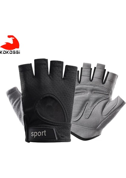 Siyah Stil Xl Boyutu Kokossi Yarım Parmak Halter Spor Eldiven Bisiklet Spor Eldivenleri Dambıl Eğitim Bilek Muhafızları Nefes Kaymaz Palmiye (Yurt Dışından) indirimleri