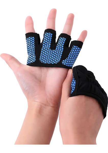 No.1 Tarzı Xl Boyutu Kaymaz Halter Eldiveni Nefes Alabilir Yarım Parmak El Tutucular Spor Salonu Palmiye Koruyucu (Yurt Dışından)