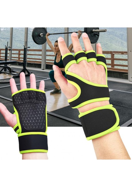 Xl Tarzı Siyah 1 Çift Kaymaz Ağırlık Kaldırma Yarım Parmak Eldiven Ayarlanabilir Cırt Cırt Bağlantı Elemanları Spor Salonu El Bilek Avuç Içi Koruyucu Eldiven (Yurt Dışından) indirimleri