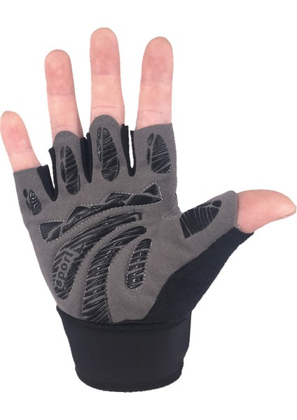 Siyah Stil M Boyutu Kadın Vücut Geliştirme Spor Eldiven Ağır Egzersiz Kaymaz Yarım Parmak Eldiven Erkekler Spor Spor Eğitim Eldiven El Koruyucu (Yurt Dışından) modelleri