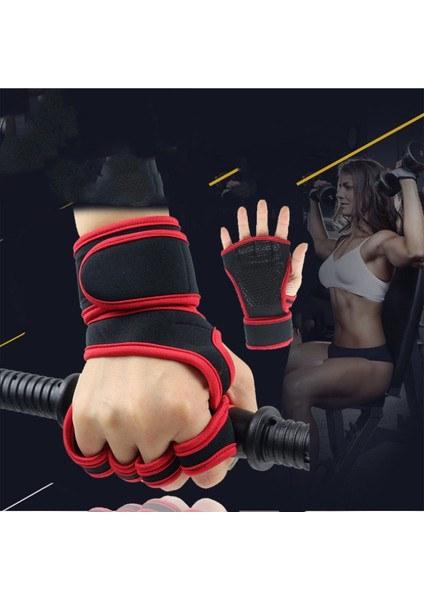 Kırmızı Stil M Boyutu Ağırlık Kaldırma Spor Eldiveni Bilek Sararlı Silikon Jel Tam Palm Koruma Spor Salonu Egzersiz Eldiveni Güç Kaldırma Ekipmanları (Yurt Dışından) fiyatları