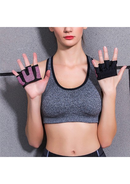 Pembe Tarzı M Boyutu Gym Fitness Yarım Parmak Eldiven Unisex Crossfit Egzersiz Eldiveni Dambıl Güç Ağırlık Kaldırma Vücut Geliştirme El Koruyucu Eldiven (Yurt Dışından) modelleri