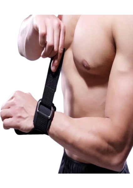 Mavi Stil 1 Çift Halter Sapları Yastıkları Ayarlanabilir Bilek Sarar ile Spor Salonu Egzersiz Deadlift Için Premium Ağır Hizmet Tipi Ağırlık Kaldırma Kayışları (Yurt Dışından) indirimleri