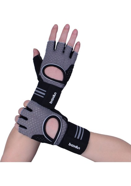 Pembe Tarzı M Boyutu Boodun Yeni Profesyonel Ağırlık Kaldırma Eldiveni Genişletilmiş Bileklik ile Crossfit Gym Fitness Binme Tırmanma Egzersiz (Yurt Dışından) fırsatları