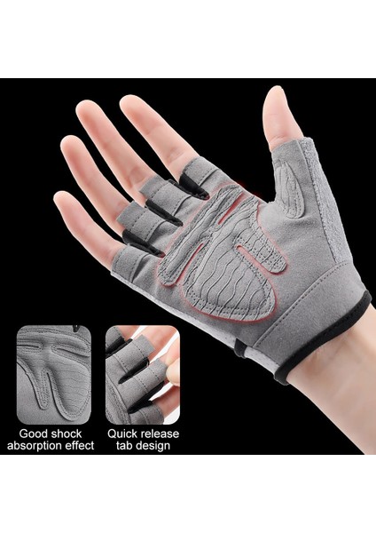 Siyah Stil L Boyutu Gobygo Yarım Parmak Halter Spor Eldivenleri Dambıl Eğitim Bilek Muhafızları Kaymaz Nefes Eldiven Palm Bisiklet Sporları (Yurt Dışından) modelleri