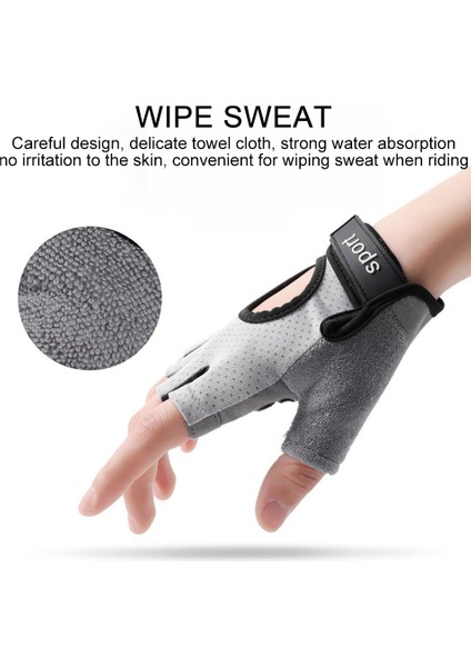Siyah Stil L Boyutu Gobygo Yarım Parmak Halter Spor Eldivenleri Dambıl Eğitim Bilek Muhafızları Kaymaz Nefes Eldiven Palm Bisiklet Sporları (Yurt Dışından) fırsatları