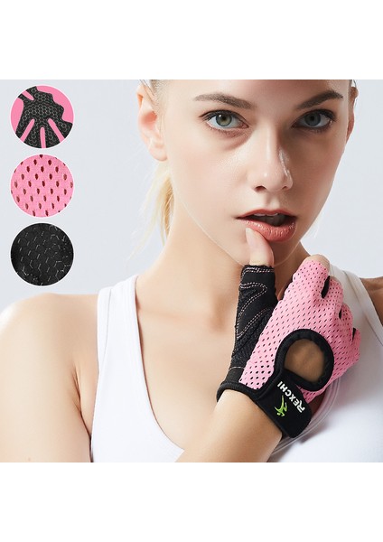 Siyah Stil S Boyutu Nefes Örgü Egzersiz Spor Salonu Vücut Geliştirme Spor Eldiven Yarım Kadın Erkek Dambıl Ağırlık Kaldırma Crossfit Bisiklet Bisiklet Eldiveni (Yurt Dışından) fırsatları